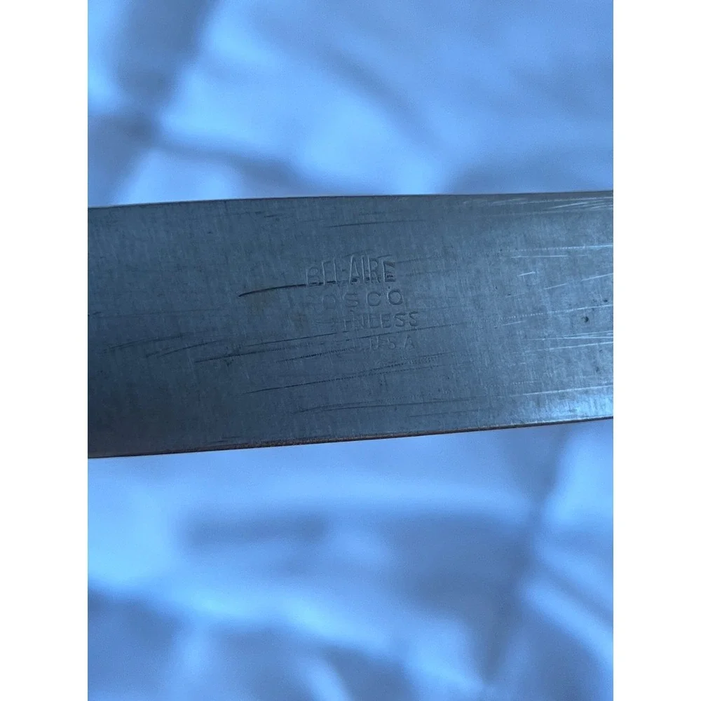 Vintage Belaire Rosco Stainless USA Dinner Knife Silver Silverware
